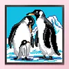 Bead Embroidery - Full Printed 9CT Penguins(20x20 CM)