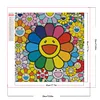 >SALE<5D DIY Full Round Drill Partial AB Diamond Painting Happy Flower Decor 50x50cm