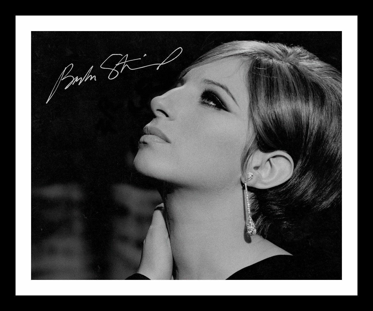 Barbra Streisand Autograph Signed & Framed Photo Poster painting