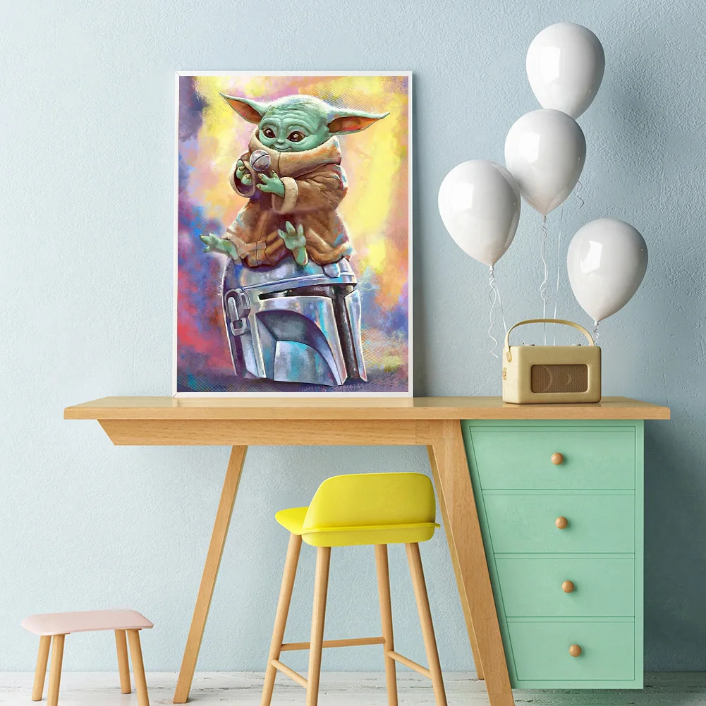 Diamond Painting - Full Round Drill - Yoda(30*40cm)