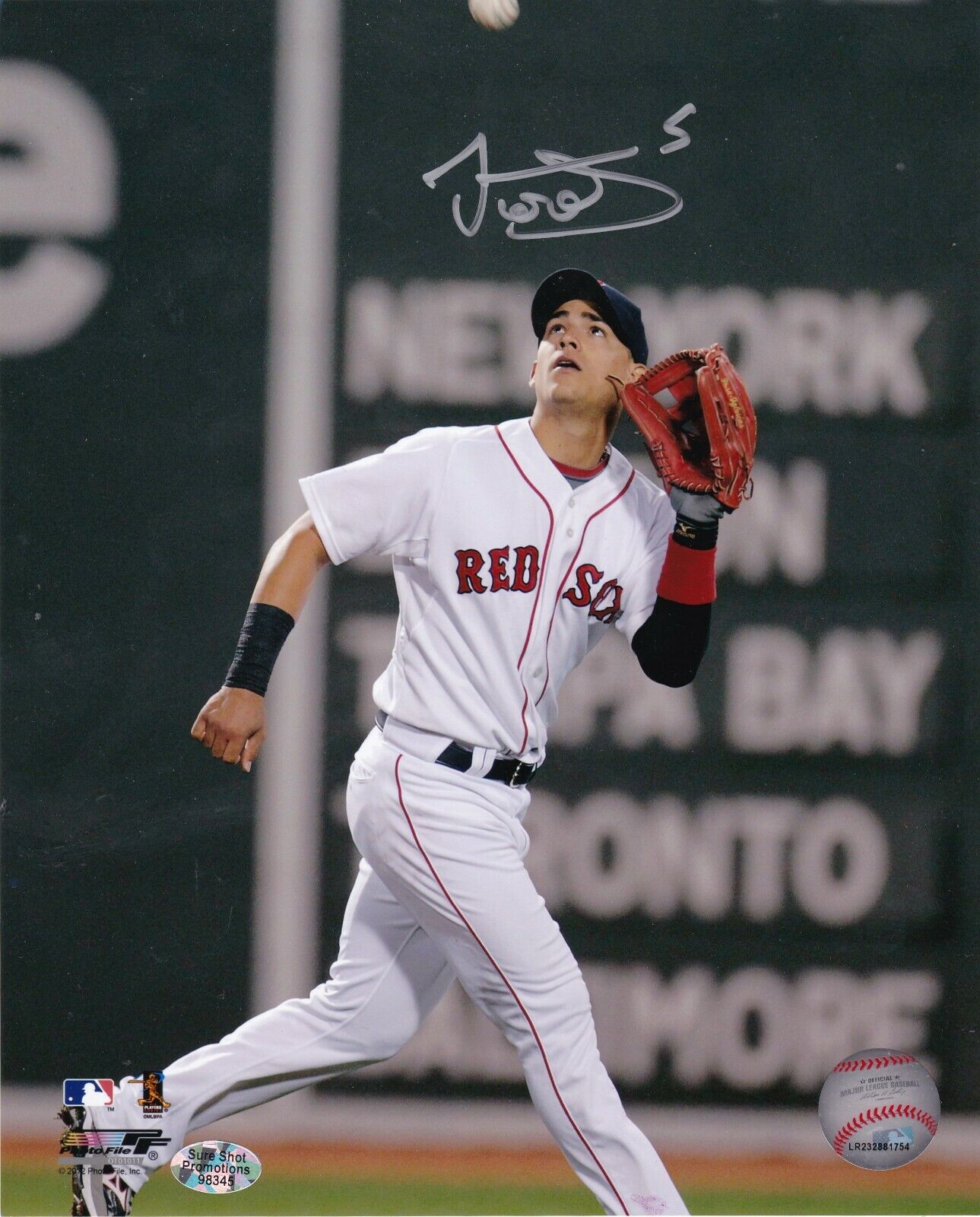 JOSE IGLESIAS BOSTON RED SOX ACTION SIGNED 8x10