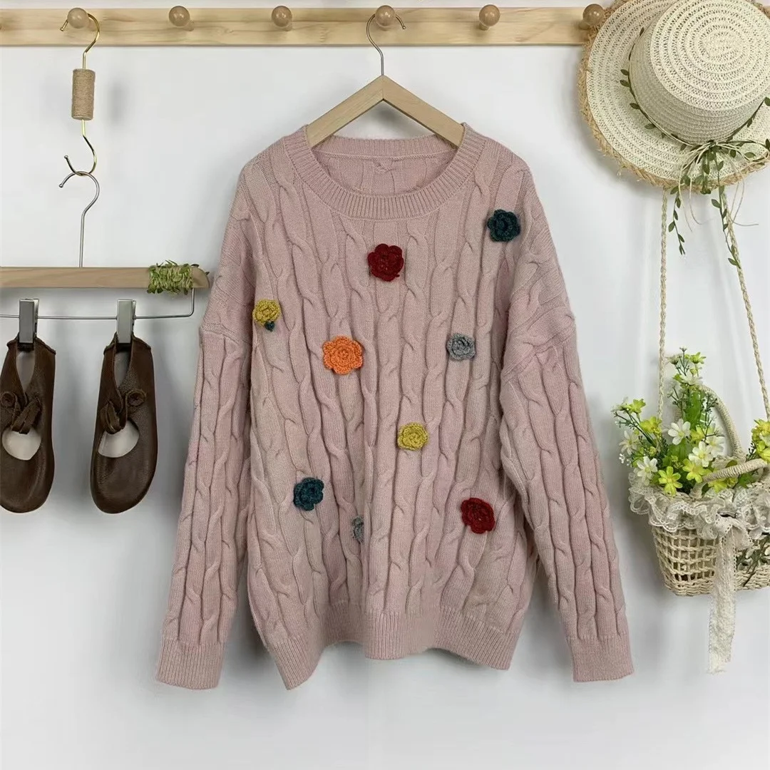 Chicfifth Sweater Women Winter Long Sleeve High Quality Autumn Vintage Top Knitted Cardigan