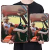 Pin Up Girl Car - Metal Tin Signs(8*12Inch/12*16Inch)