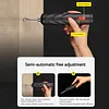 Cordless Electric Screwdriver with 12-Piece Bit Mini Cordless Power Screwdriver Set USB-C Rechargeable for Furniture Assembly Electronics Repair DIY