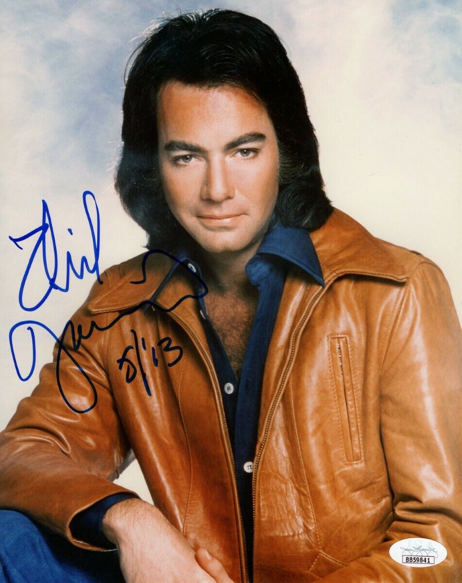 Neil Diamond Signed Autographed 8X10 Photo Poster painting Vintage Leather Jacket JSA BB59841