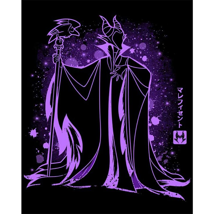 Silhouette - Sleeping Beauty Maleficent 11CT Counted Cross Stitch (40*50CM) fgoby
