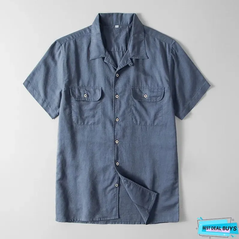 Empire Linen Button-Up Shirt