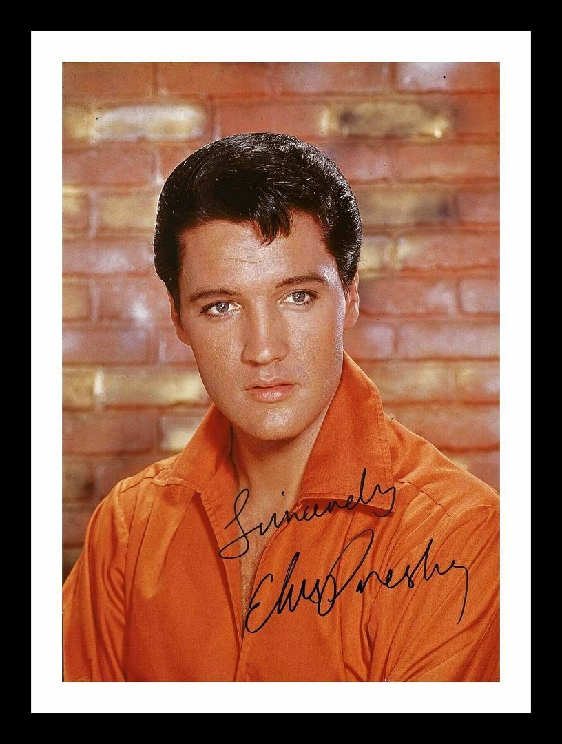 Elvis Presley Autograph Signed & Framed Photo Poster painting