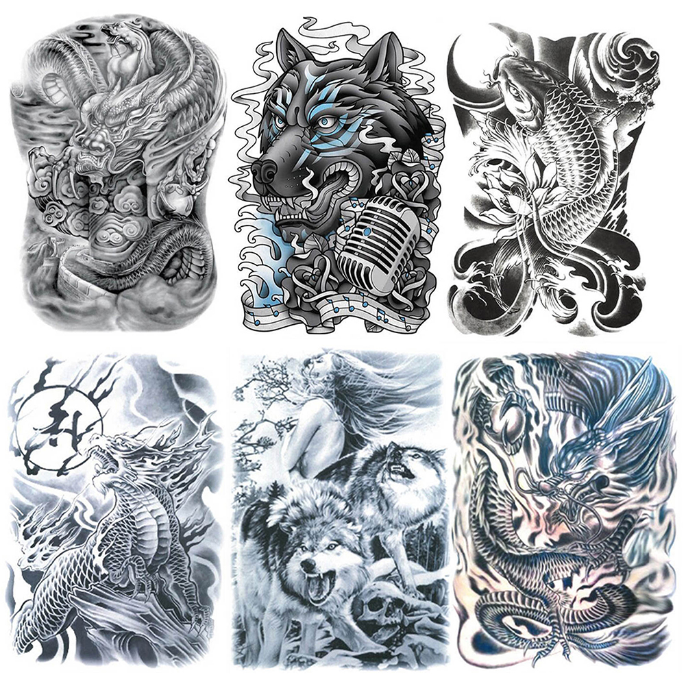 Tattoo Stickers-Large Size Tattoo Stickers