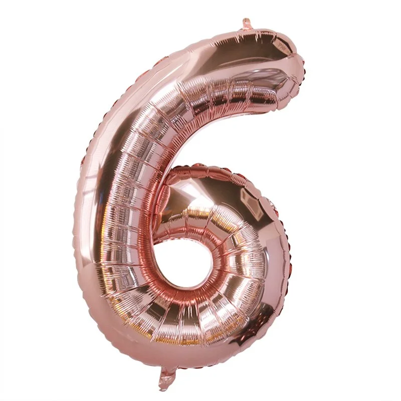 Rose Gold Birthday Party Balloons Set Happy Birthday Party Decoration Adult Foil Balloons Air Ballons Globos Supplies