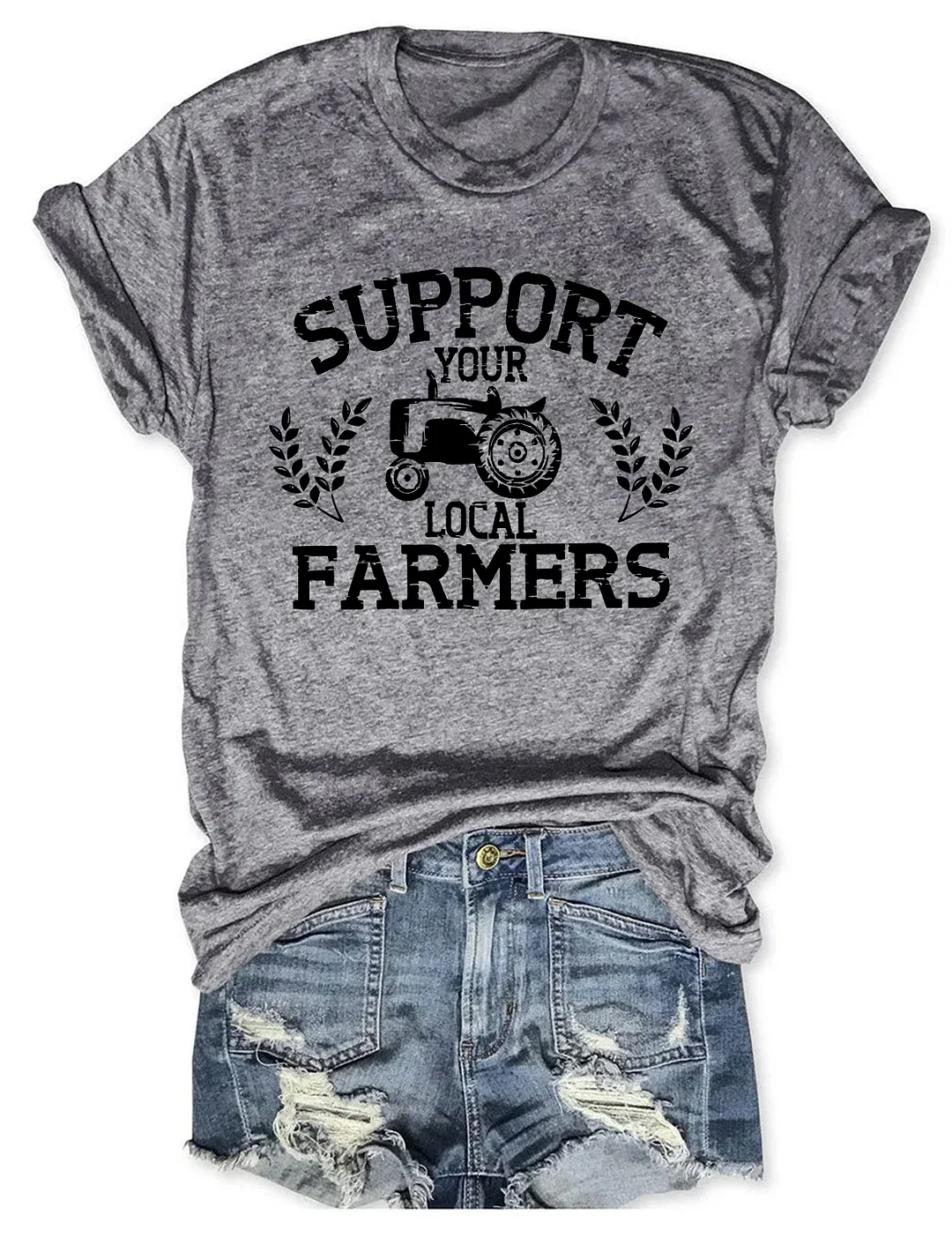 Support Your Local Farmers Graphic T-shirt