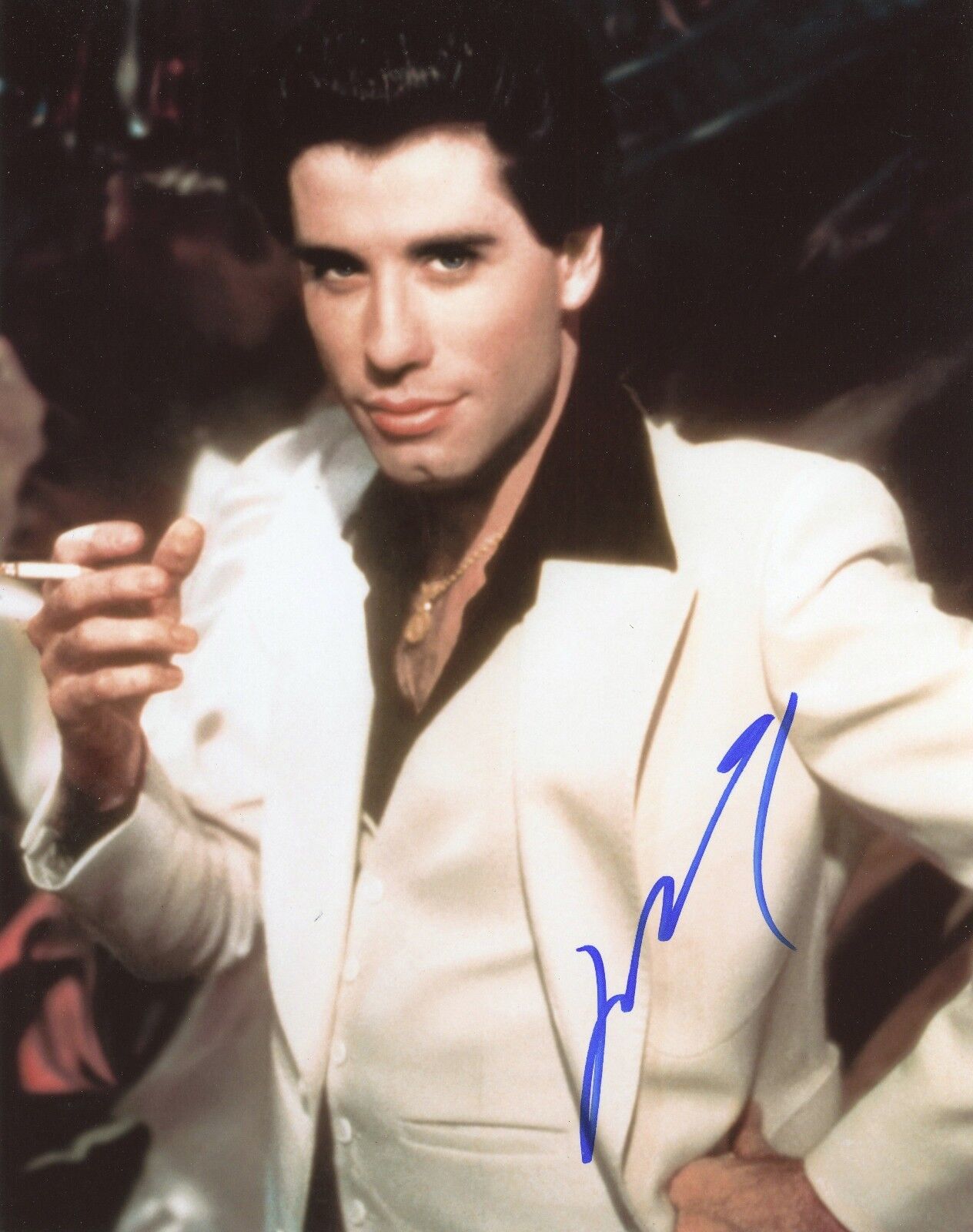 JOHN TRAVOLTA Authentic Hand-Signed SATURDAY NIGHT FEVER