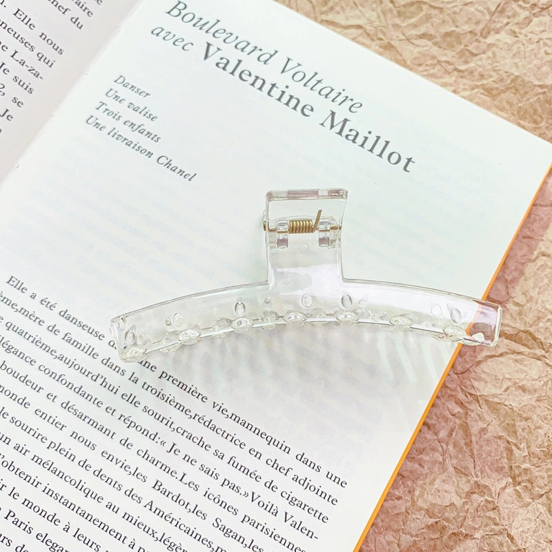 Minimalist Solid Color Arylic Hair Claws