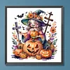 Halloween Pumpkin Girl-Paint by Numbers Acrylic Painting 40*40CM