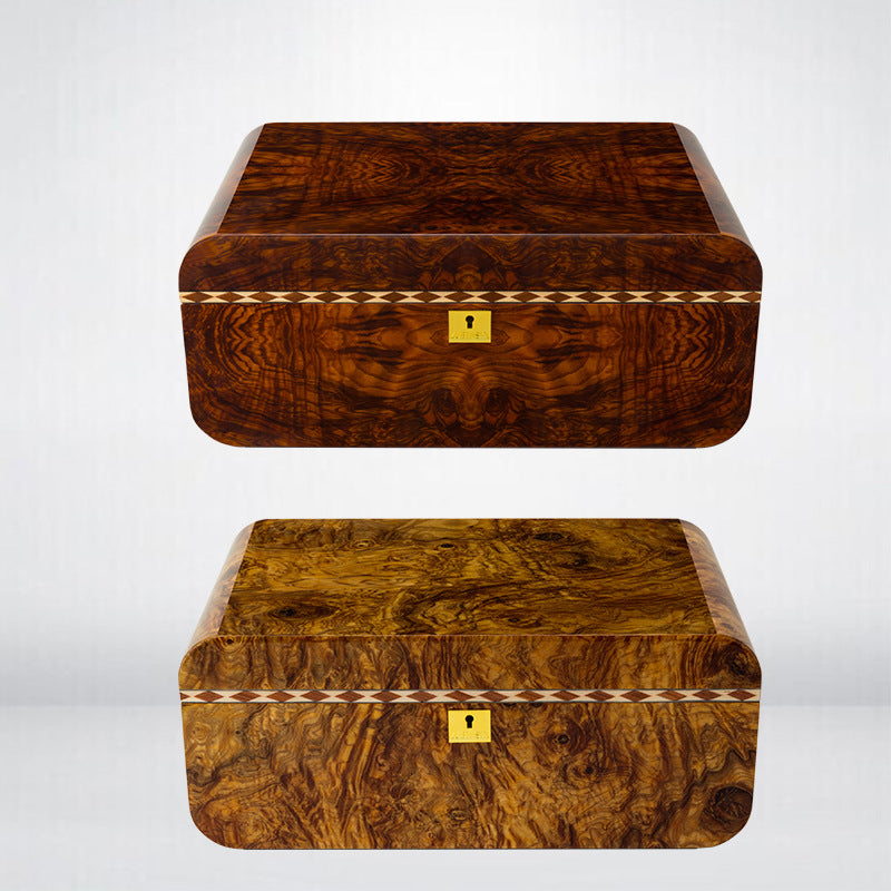 LUBINSKI Humidor Rosewood Burrard Piano Paint Cedar Wood Household Cigar Humidor