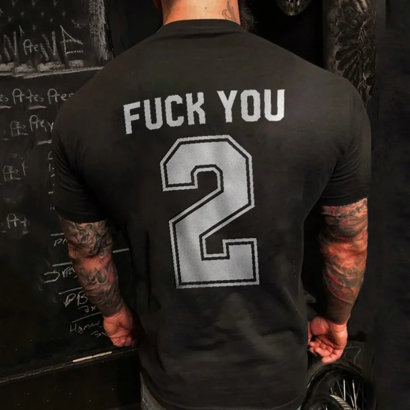 Livereid FUCK YOU letter print T-shirt - Livereid