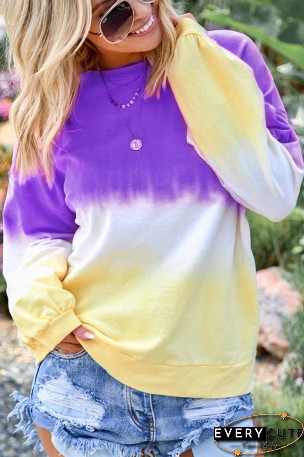 Tie-dye Fashion Color Top(3 Colors)