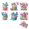 6Pcs Acryl Cupcake Clips - 5d DIY Handwerk Modeaccessoires