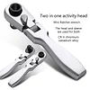 2 In 1 Flexible Head Wrench Steel Industrial Grade Ratcheting Wrench Polish Flexible Head Combination Wrench