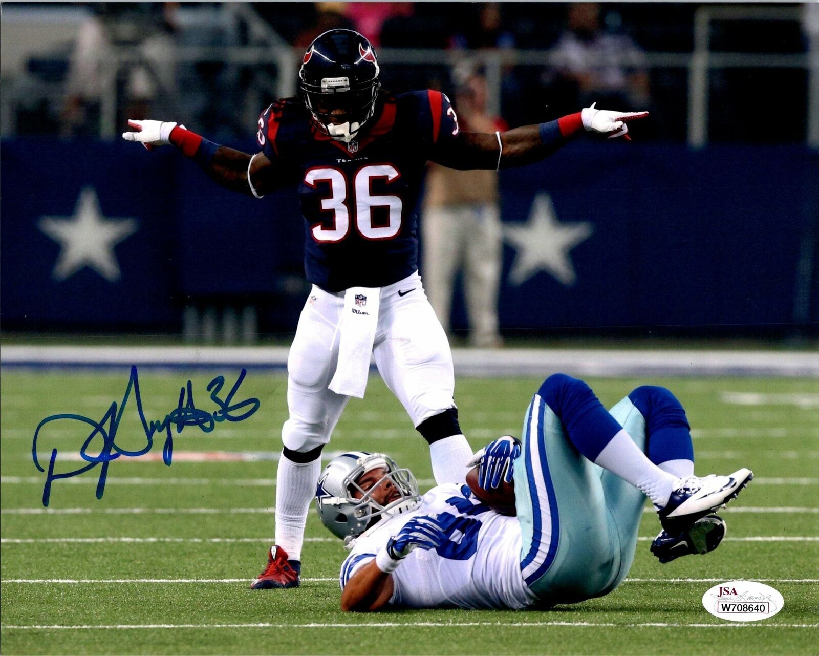 D. J. Swearinger Signed 8x10 Photo Poster painting Houston Texans Autograph NFL JSA COA DJ