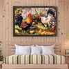 Vintage Poster - Farm Chickens-11CT Stamped Cross Stitch 40*60cm/15.75*23.62in tapestrymarket