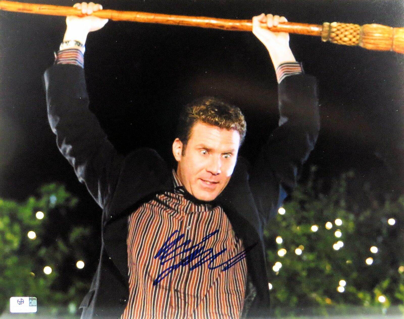 Will Ferrell Signed Autographed 11X14 Photo Poster painting Bewitched Broom Over Head GV796798