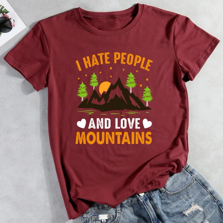 PSL I hate people and love mountains T-Shirt-013129