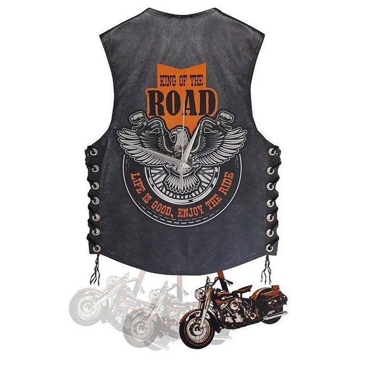 Motorcycle vest hanging clock | 168DEAL