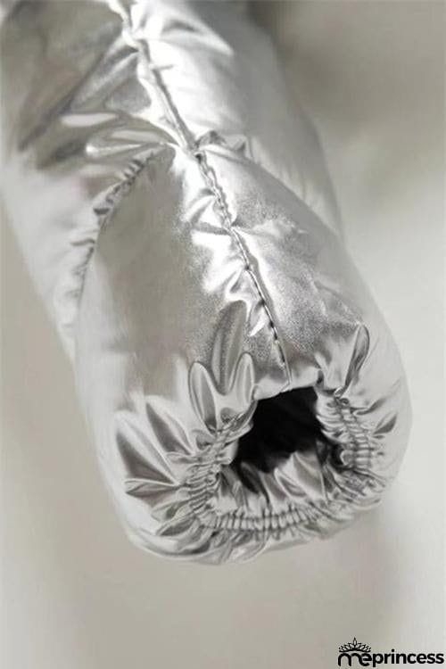 Silver Puffer Jacket