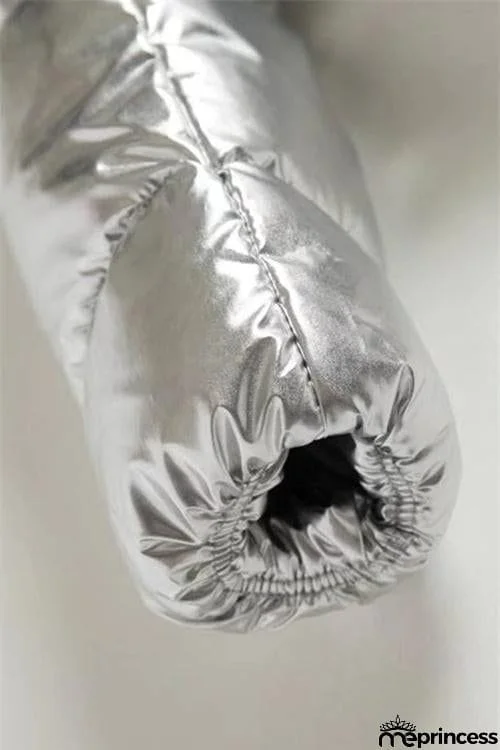 Silver Puffer Jacket