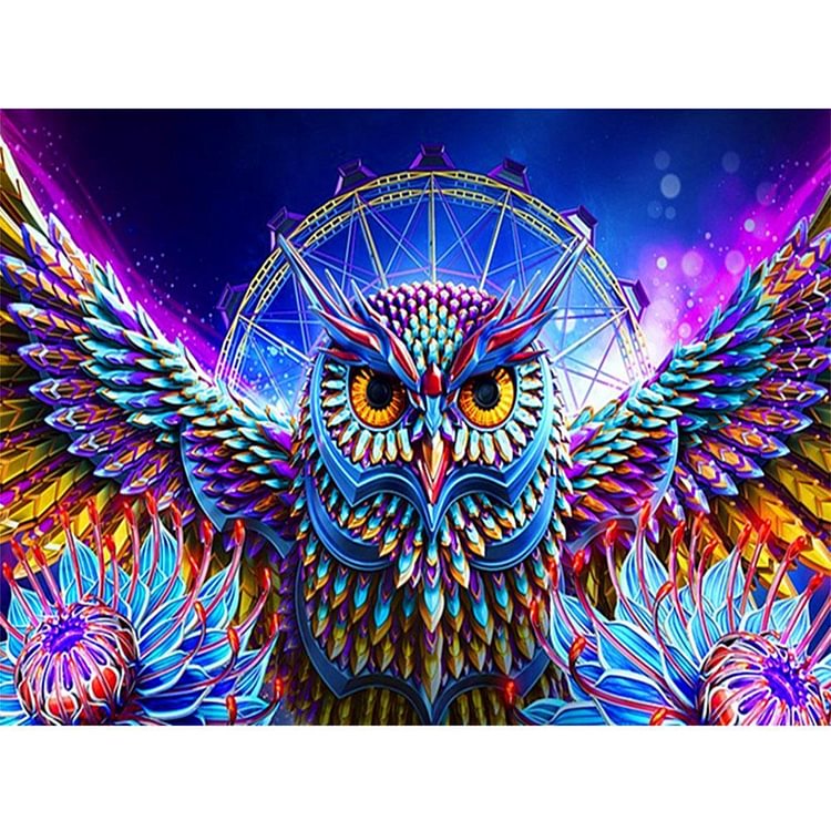 Peinture par numéro - Peinture à l’huile - Oiseau (40'50cm)