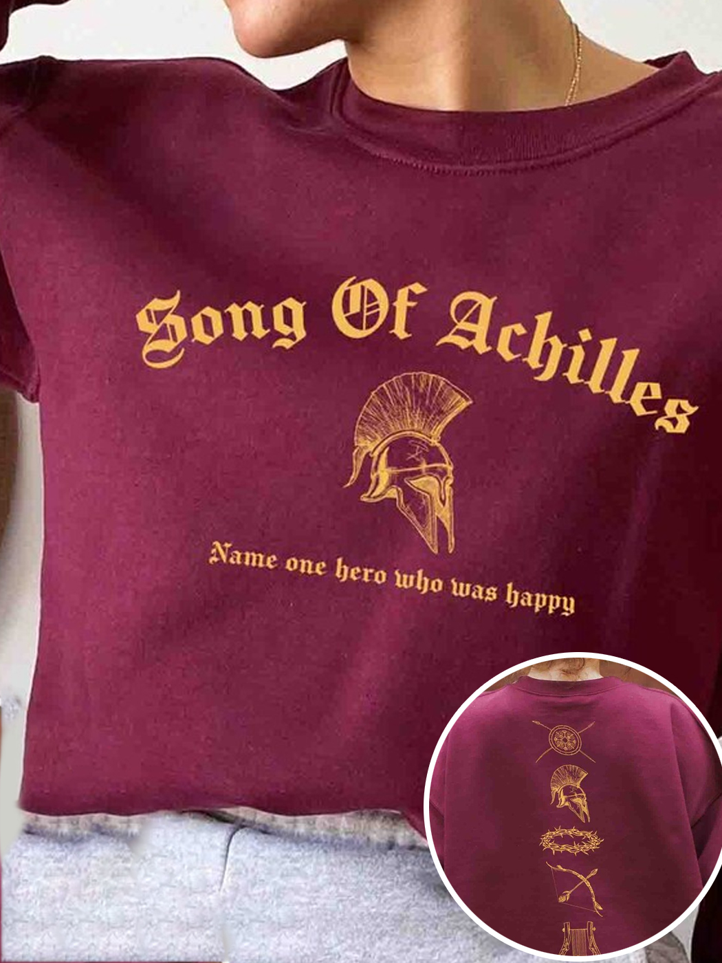 Women's Song Of Achilles Crew Neck Sweatshirt