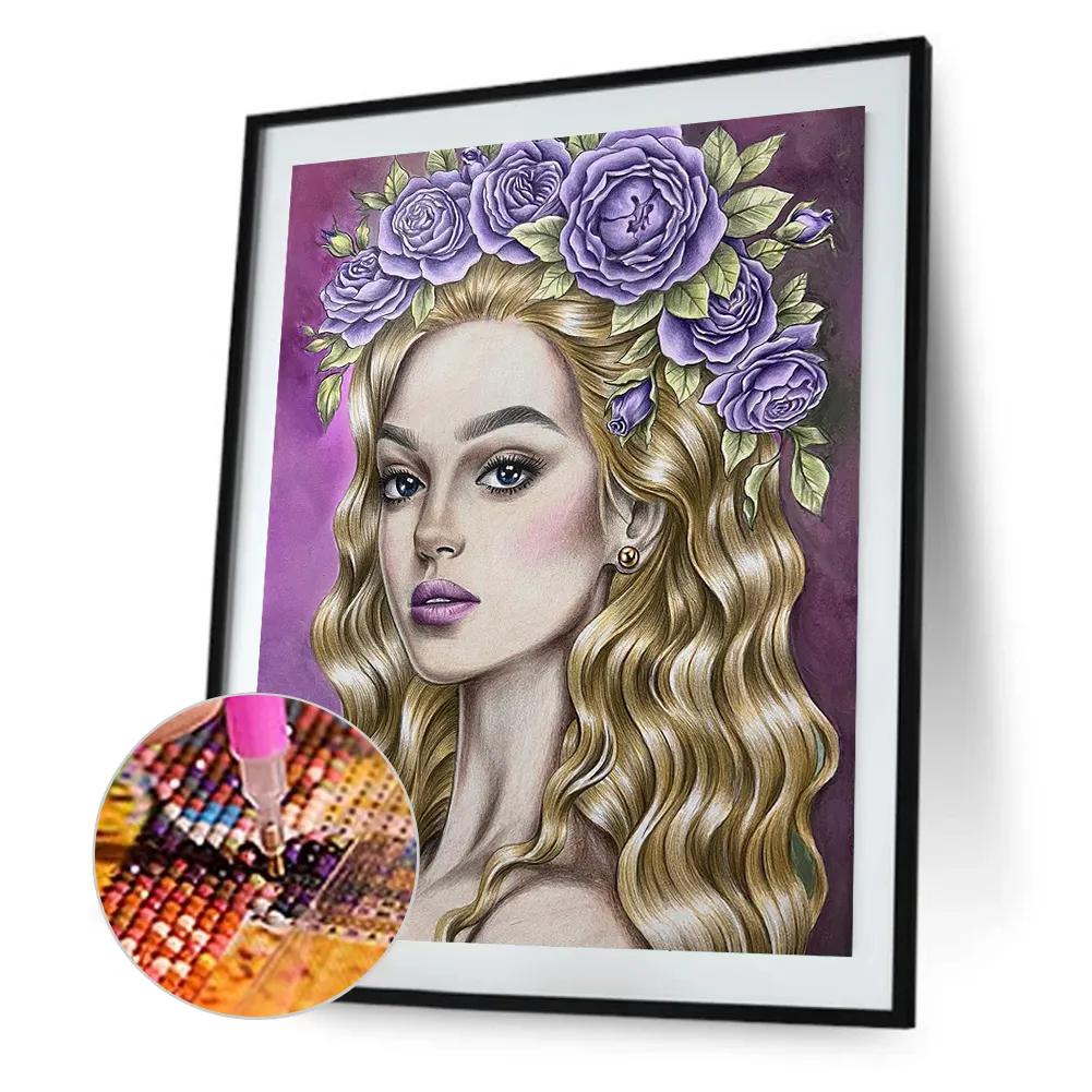 Full Round Diamond Painting 30*40cm - Girl