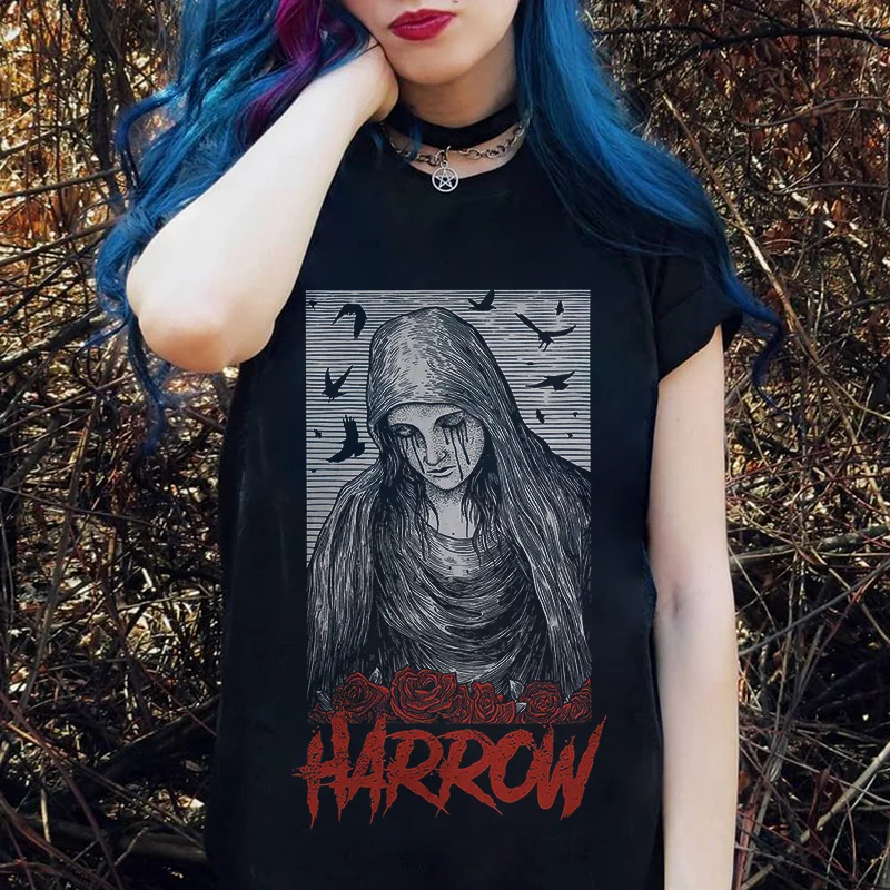 Harrow Roses Printed Women's T-shirt -  