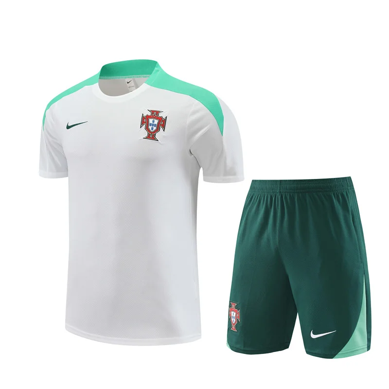 2024 Portugal Training Kit White Football Shirt Thai Quality