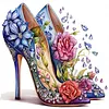 Flower High Heels-11CT Stamped Cross Stitch 40*40cm tapestrymarket