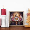 Religi&ouml;se Madonna - speziell geformtes Diamantgem&auml;lde - 30*30cm