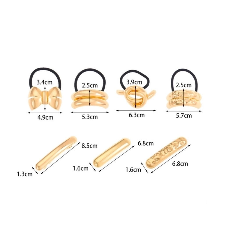 Women’s Minimalist IG Style Geometric Alloy Plating Hair Tie