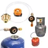 Propane Refill Adapter Portable Flat Cylinder Tank Coupler for Outdoor Gas Stove