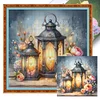 Flower Lanterns-11CT Stamped Cross Stitch 40*40cm/15.75*15.75in