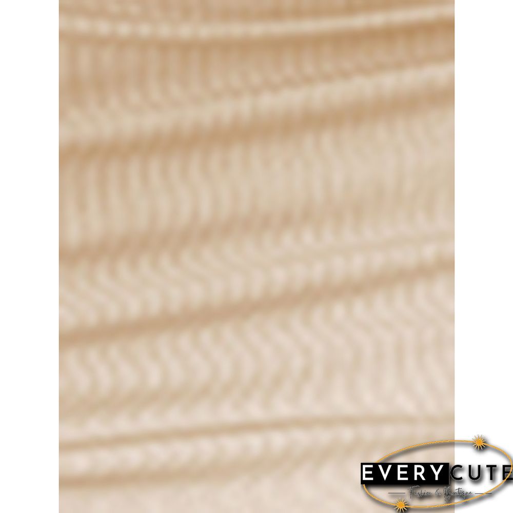 Apricot Waist Cut-out Ribbed Mini Bodycon Dress