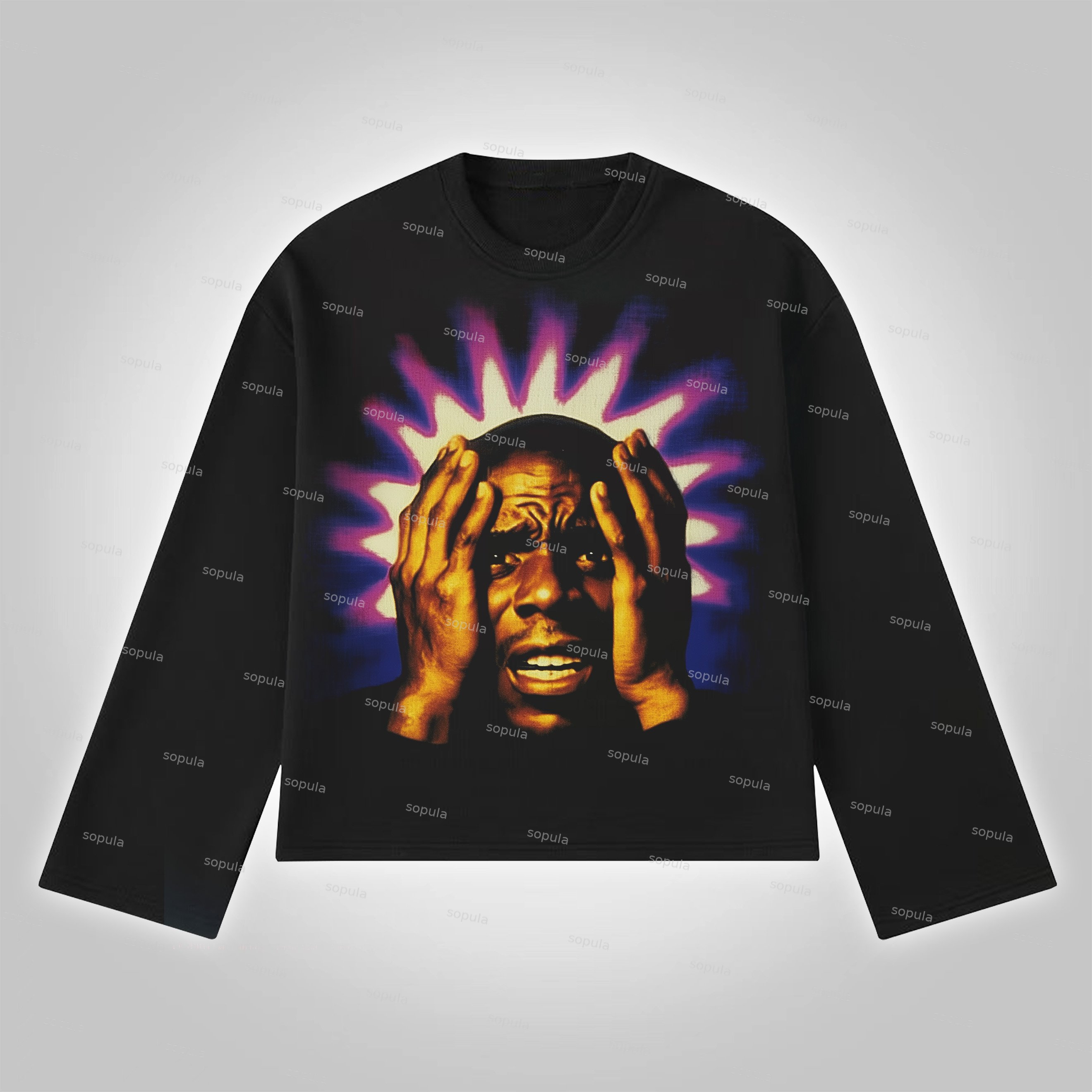 Sopula Emotional Breakdown Graphic Long Sleeve T-Shirt - SOPULA