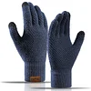 Men's Outdoor Fleece Warm Touch Screen Knit Gloves by Inlyline