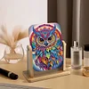 (US Local)DIY Owl Diamond Painting Kit Rotatable Mirror w Diamond Painting Jewelry Box