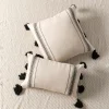 Black White Linen Home Living Creative Cushion Pillow Cover