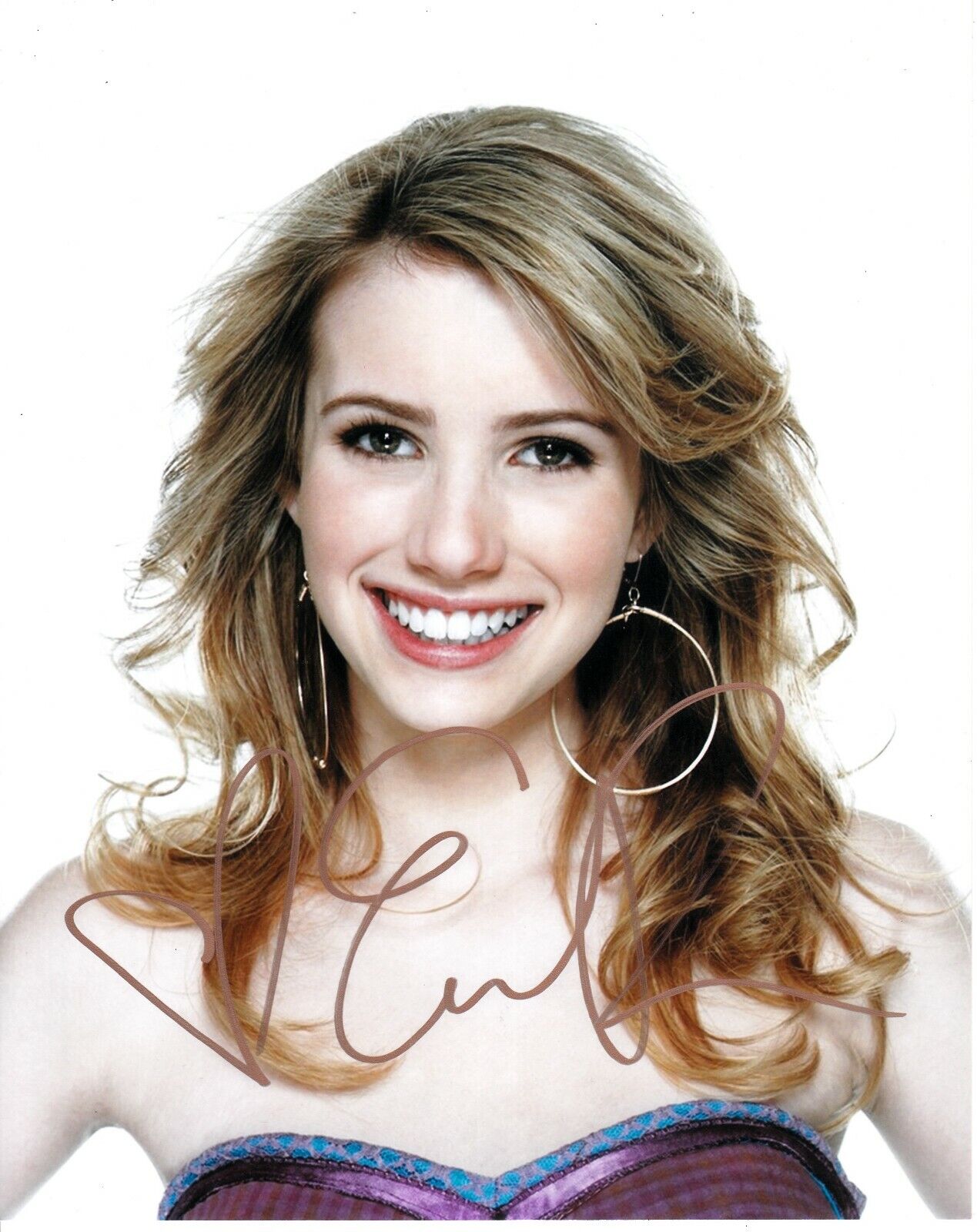 EMMA ROBERTS SIGNED SEXY Photo Poster painting UACC REG 242 (2)