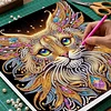 Framed Diamond Painting - Special Shaped - Cat (25x25cm)
