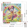 Diamond Painting -DIY Round Drill Rainbow Garden Minnie