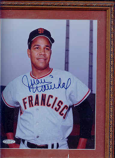 Juan Marichal Autograph 8x10 Photo Poster painting Jsa Pro Framed