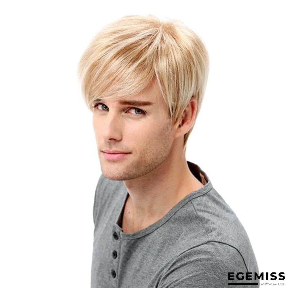 Men's Wig Short Hair Gold | EGEMISS